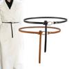 Non-Porous Knotted Thin Belt Women'S Leather Women'S Decorative Dress Women'S Real Cowhide Women'S Belt
