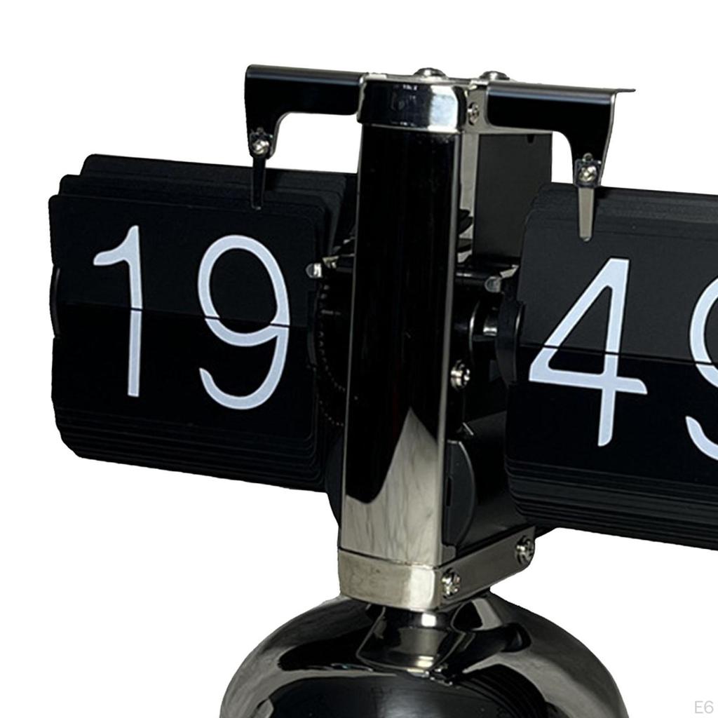 Automatic Page Turning Clock Flip Retro Digital Desk for Living Room