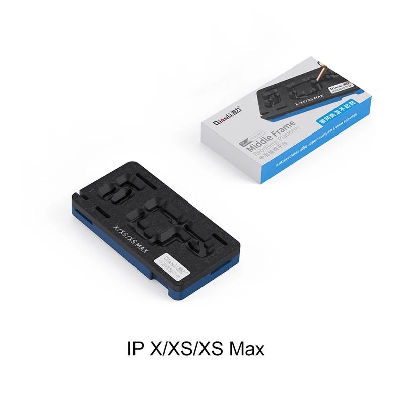 Трафарет для реболлинга BGA Qianli для iPhone 14 13 12 11 Pro Max XS X, материнская плата, средний слой, посадочная платформа для олова