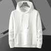 Высококачественная однотонная толстовка мужская Осень и Зима Горячая Повседневная Простая Удобная Толстовки Повседневная Уличная Одежда