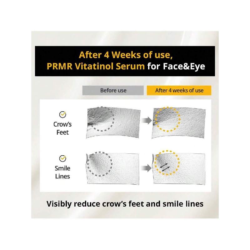 Сыворотка для лица Primera Retinol Vitamin C 20 мл, Уход за кожей для антивозрастного эффекта, Крем для ухода за морщинами, Увлажняющий