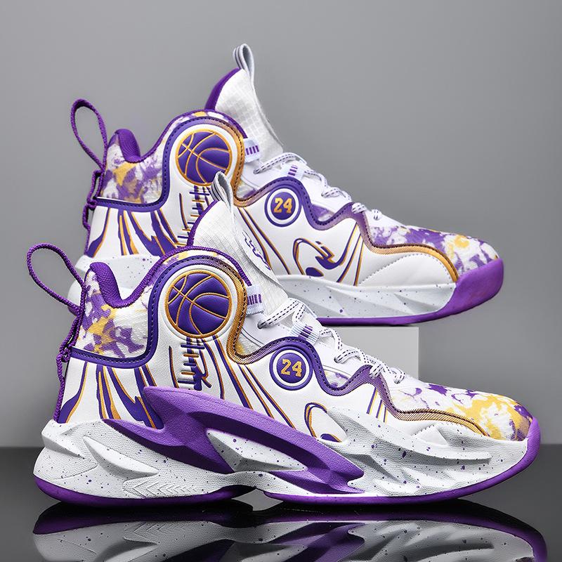 2024 New Men's Basketball Shoes Cushion Anti Slip Sports Shoes Fitness Training Shoes Male Basketball Boots Basket Sneakers