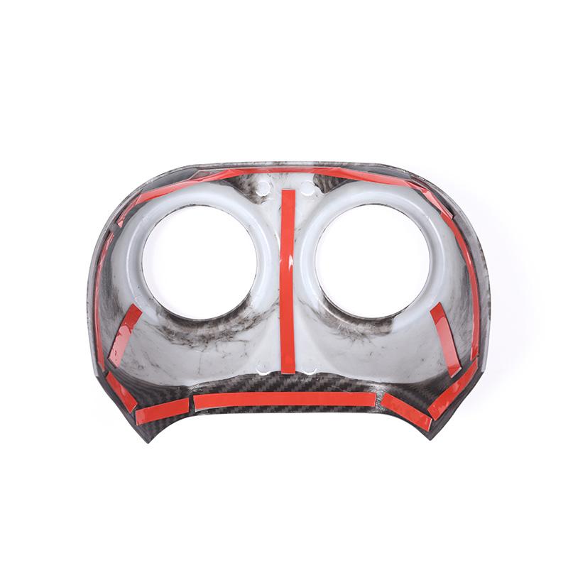 Стиль серебристого/карбонового волокна для Alfa Romeo Stelvio(949)2017-19 Накладка из АБС-пластика задней крышки вентиляционного отверстия для кондиционера