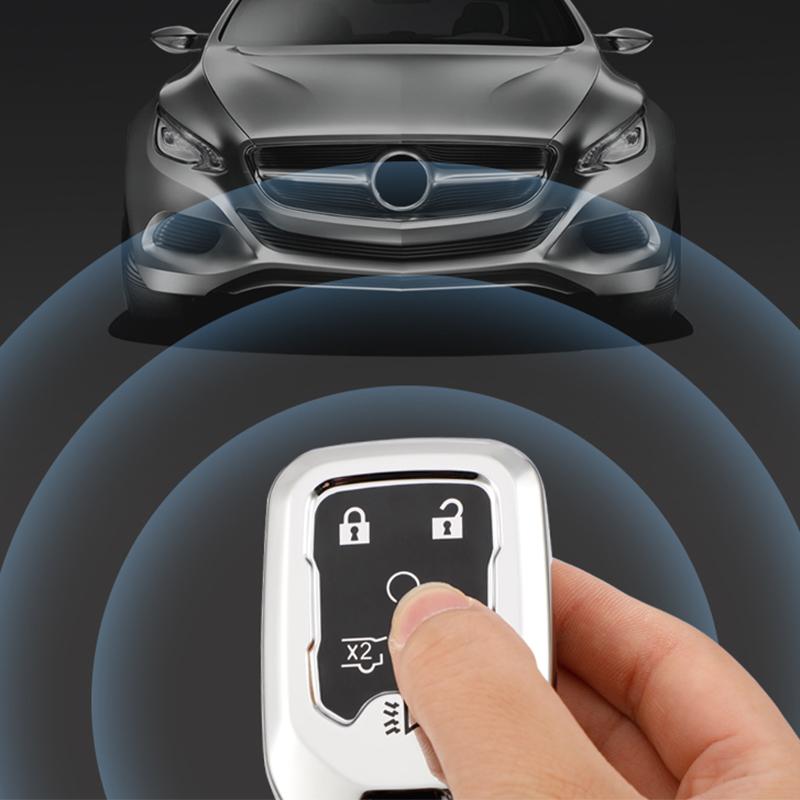 Мягкий чехол для смарт-ключа из ТПУ для Chevrolet Tahoe Suburban для GMC для GM Shell Fob Holder, автомобильные аксессуары