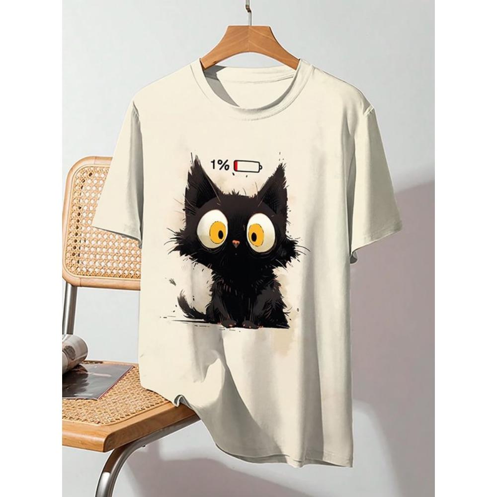 Summer Cartoon Funny Beer Cat 3D Print T-Shirts Men Women Short Sleeve T Shirt Oversized Harajuku Y2k Tops Casual Tees Man Clothing