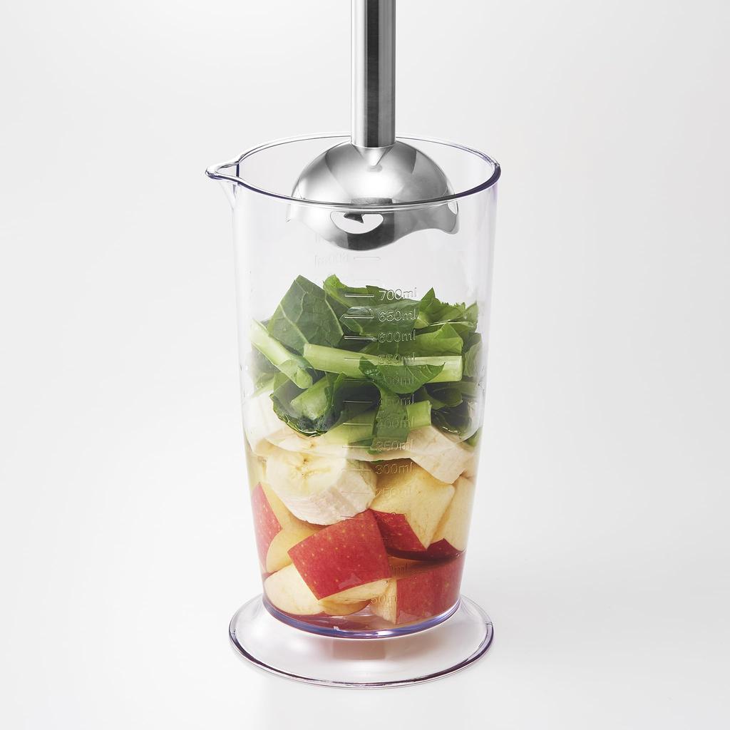 Hand Blender Blender Whisk Chopper Attachment Type Mix Chop Crush Whip From preparation to finishing with this one [Toffy] K-HBD1 K-HBD1 (Panna White)