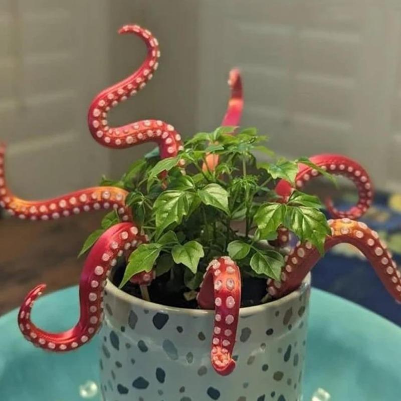 Sea Monster Octopus Tentacles Set of 7 Home Living Room Small Potted Decoration Outdoor Pastoral Field Flower Pot Decoration