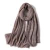 Hot 2025 Fashion Cashmere Scarves Women Winter Thick Warm Wool Scarf Shawl Wrap Bandana Poncho Pashmina Hijab Foulard Femme