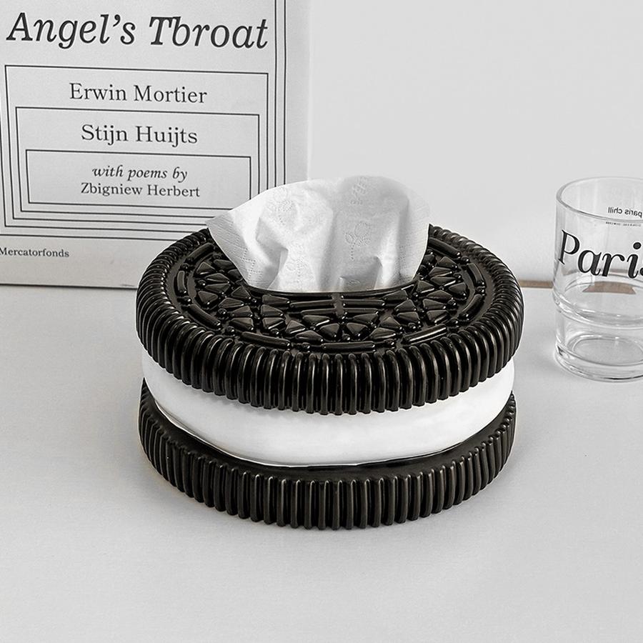 Креативная Минималистичная Коробочка для салфеток Oreo Домашняя Гостиная Спальня Настольная Роскошное Ощущение Коробочка для салфеток Декоративное Украшение