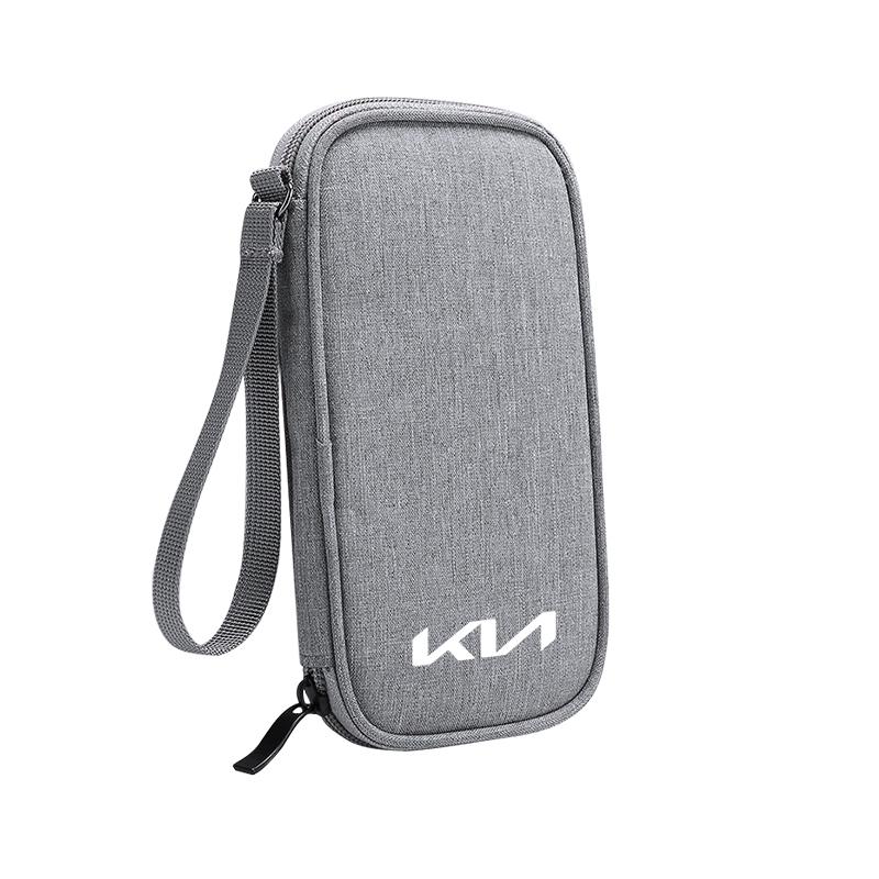 GSOT3 Car Portable Storage Bag Multi Functional Key Phone Bag For KIA K3 Sportage Carnival K5 Seltos Pegas KX1 EV5 Sonet EV6 K4 EV3