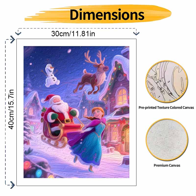 Disney Рождество Санта Олаф Олень Анна масляная живопись искусство ручной работы набор для рисования ручной работы dsi домашний декор подарок на день рождения