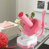 Моталка для пряжи Электрическая моталка для клубка пряжи USB-подключение Моталка для пряжи для вязания крючком Нескользящее основание Ролик для прядения шерсти для любителя вязания