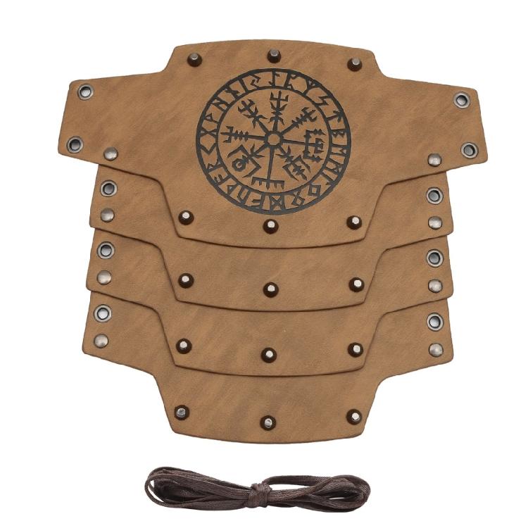 Коричневый наруч браслет средневековый тотемы напульсники браслеты косплей средневековый