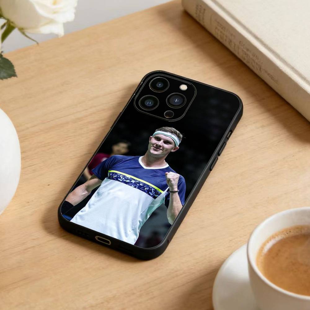 Badmintonstar Phone Case For iPhone17,16,15,14,13,12 Plus,Max Soft Silicone Black Cover