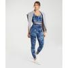 Gymshark Elevate Удлиненный спортивный бюстгальтер Lakeside Blue Spray Dye B3a7b Ubr9