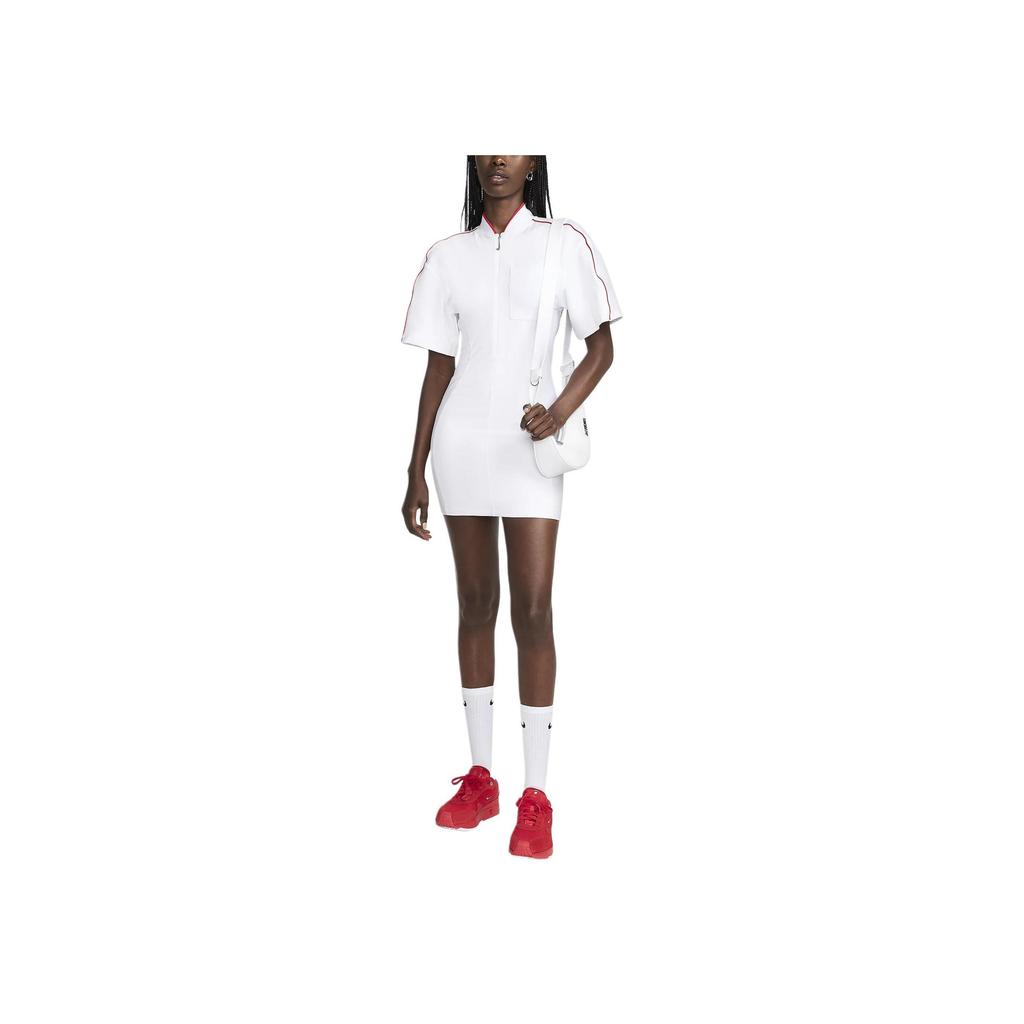 Nike Женское белое платье с коротким рукавом X Jacquemus FV5683-100