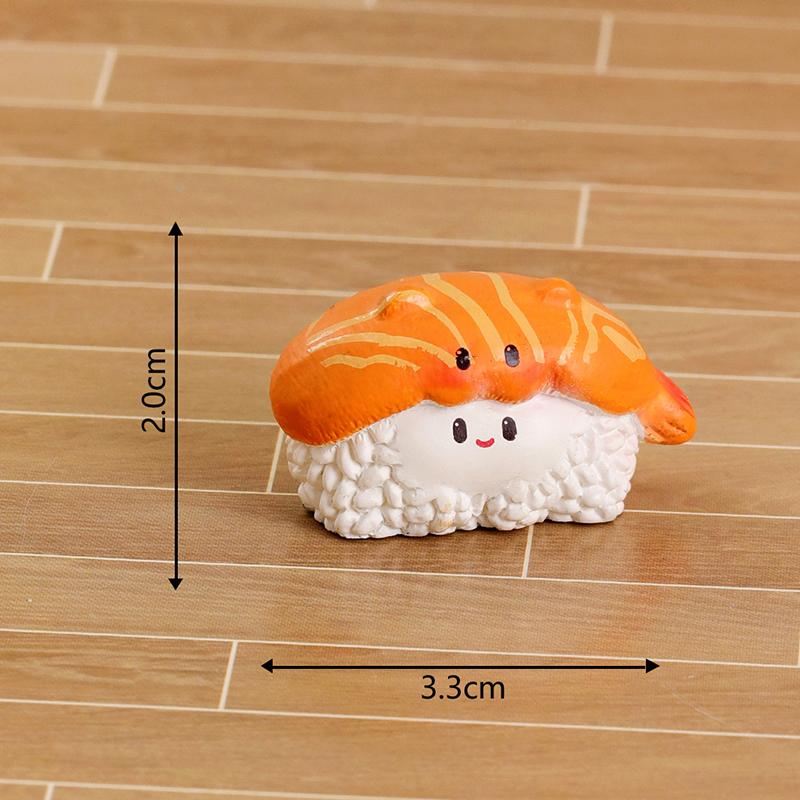 Мультяшные Милые Мини Фигурки Суши Свиньи Кошки Собаки Животных Модные Миниатюрные Украшения для Стола Автомобиля DIY Декоративные Аксессуары Дети