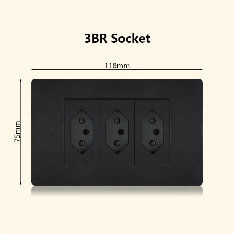 Италия Чили Мексика розетка с USB Smart Type-c 20 Вт быстрая зарядка настенная вилка, Бразилия электрический выключатель света двойная usb розетка