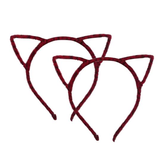 2 шт. Повязки на голову с кошачьими ушками, леопардовый принт, черный кот, котенок, животные ушки, обруч для волос, аксессуары для костюма на Хэллоуин, вечеринку, косплей