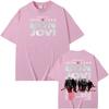 Bon Jovi Grunge Band Forever TOUR 2026 Tee Summer Casual 100% Cotton Tshirt Comfortable High Quality Graphic Tops
