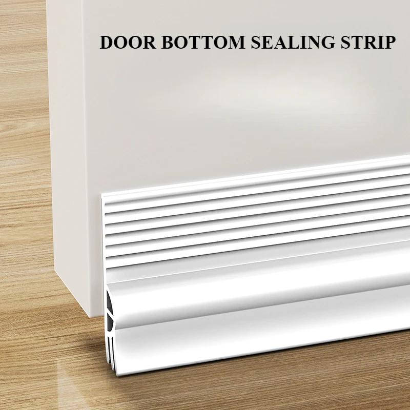 Уплотнитель низа двери из ТПЭ Тройная звукоизоляционная конструкция Для безрамных раздвижных дверей Шкафов Гардеробов Душевых кабин 1 м