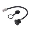RJ45 Panel Mount Coupler Water Proof 8 Pin Female To Male Industrial Extension Cable with Dustcap 0.