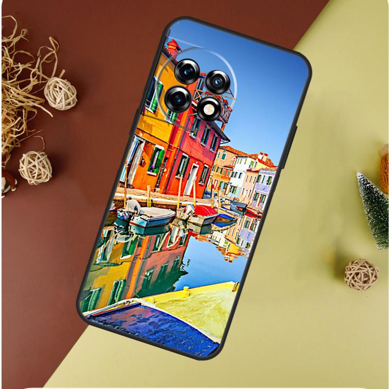 Чехол для телефона OnePlus 13 12 11 12R 13R 9 10 Pro 8T 9RT 10T 10R Nord 4 CE 2 3 Lite N20 N30, тематика: Путешествие по Италии, Улица Венеции