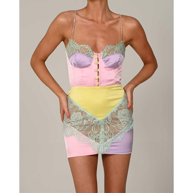 Элегантное облегающее сексуальное женское платье для женщин, летние кружевные лоскутные мини-платья для вечеринок, женский халат Femme Ladies Vestidos Mujer