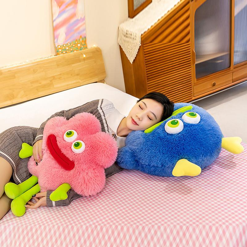 Mouth Big Cartoon Monster Plush Toy Cute Sausage Lip Monster Doll Kids Gift