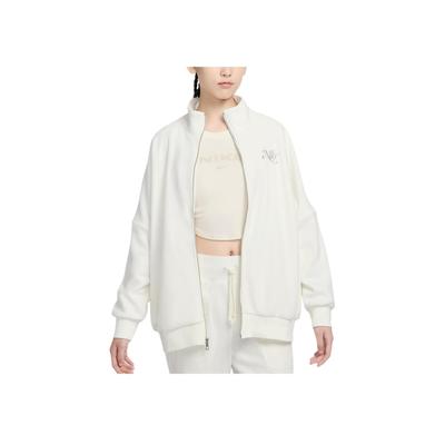 Спортивная одежда, удобная спортивная куртка в стиле ретро со стоячим воротником на молнии, женские куртки, парусно-белый HQ7977-133