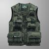 Новый камуфляжный жилет весна-осень многокарманный жилет мужской тонкий жилет для отдыха на открытом воздухе дышащий спортивный рабочий жилет