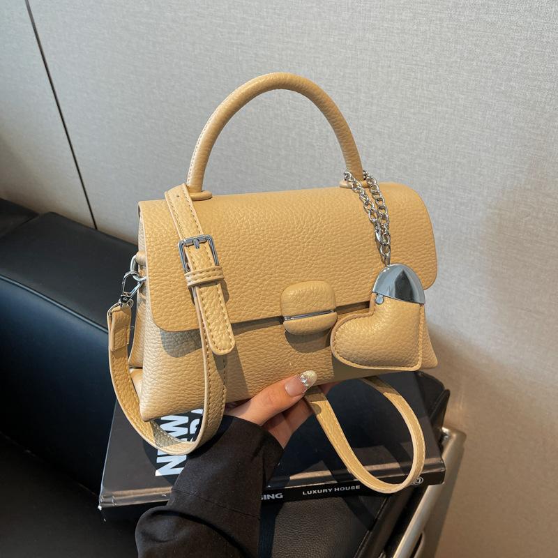 Trend Fashion Hand Carry Small Square Bag 2025 New Cute Girl Simple High-end Texture Shoulder Bag