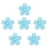 20Pcs Acrylic Beads Matte Solid Five Petal Flower Accessories for DIY Necklace Bracelet Earring Jewelry Making
