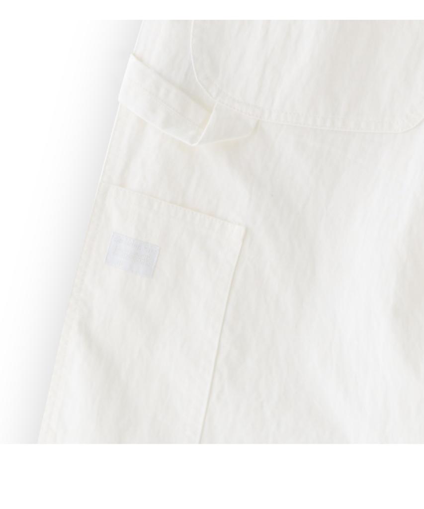 TUEWID 002 Washed Captain Pants In Loose Fit White
