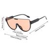 Designer Goggle Shades Monoblock Oversized Sun Glasses Semi-round Sunglasses  for Women & Men