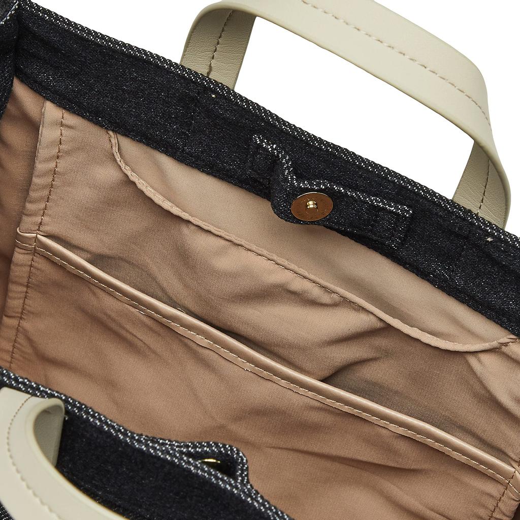 Tote Size B125 Face Denim Black [Hapitas] 2-way Bag, Handbag, M, HAP6033, Miffy, Women's,