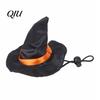 Dog And Cat Halloween Wear 1 Set Pet Costume, Wizard Hat Cape, Cute Small Clothes Pumpkin Print Apparel for Dogs Cats Festive Party Costume