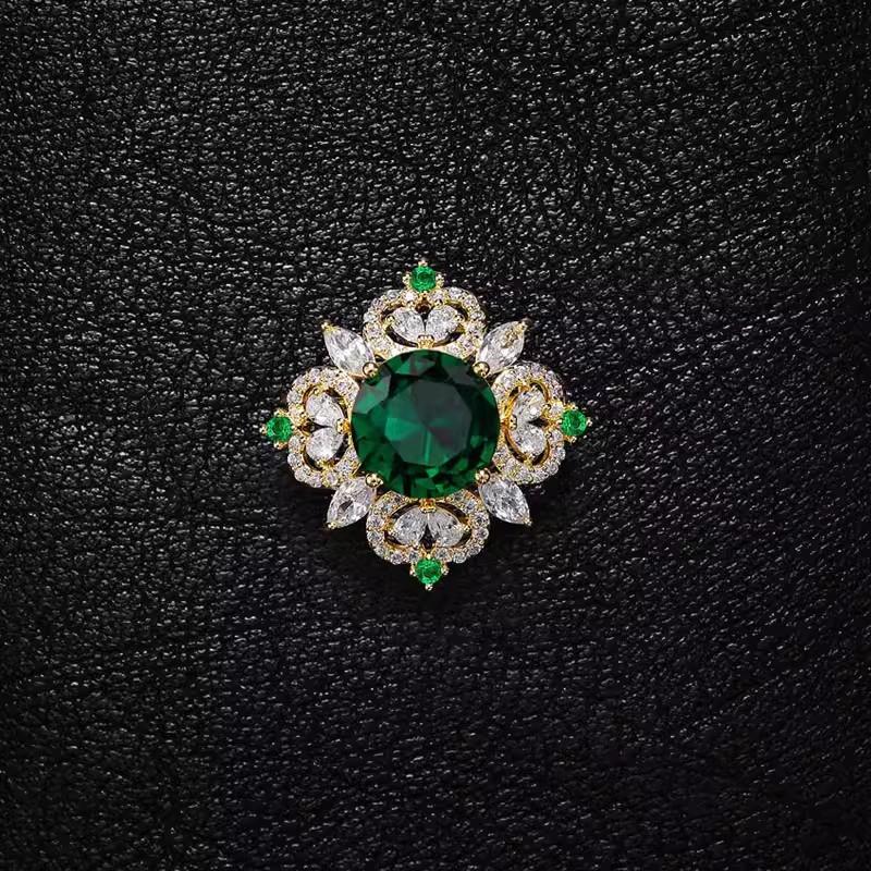 Crystal Brooch, High-end Women's Luxurious Style, Brooch, Collar Pin Buckle, Secure Cardigan, Chest Anti-glare Buckle