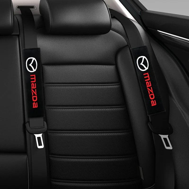 2ppcs Car Seat Belt cover Seat Belt Shoulder pads Q For Mazda 3 6 Atenza Axela CX3 CX5 MP MS RX8 Car Styling