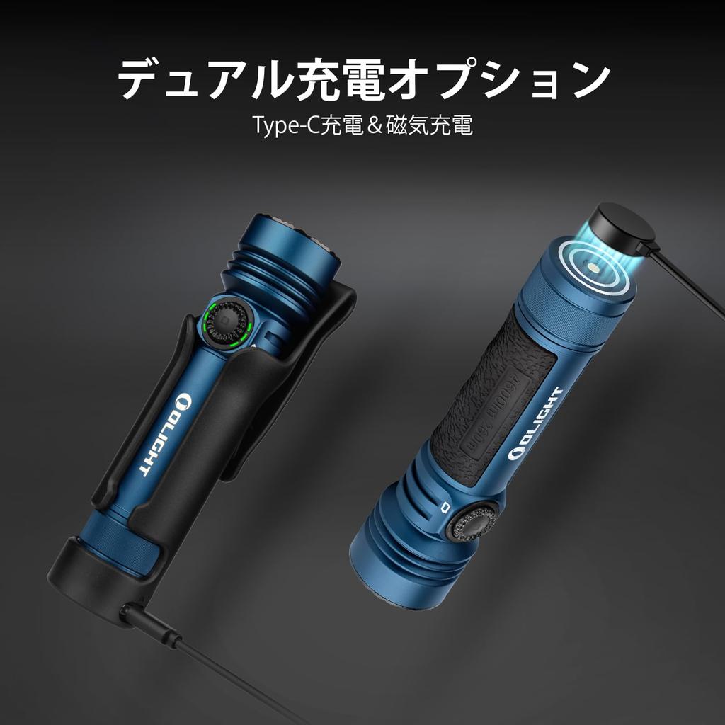 OLIGHT Seeker 4 Pro LED 4600 до 260 м Перезаряжаемый Прочный IPX8 Уровень заряда батареи Идеально подходит для ночного освещения и чрезвычайных ситуаций Фонарик, Сверхъяркий Люмен,