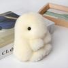 Rabbit Fur Cute Bunny Pom Ball Doll Toy Keychain Cute Handbag Pendant Decor Jewelry Keychains Pendant Key Chains Accessories