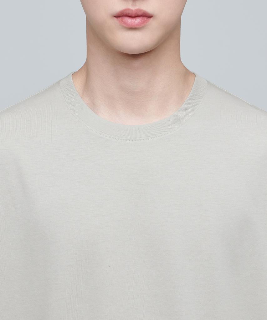 MUSINSA STANDARD Supima Relaxed Crew Neck T-Shirt [Mushroom]