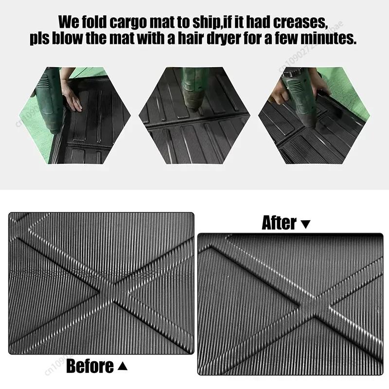Car Rear Trunk Mat For Volvo XC60 MK2 2018-2025 2019 2020 Luggage Tray Protector Waterproof Boot Floor Anti Mud Cargo Accessorie