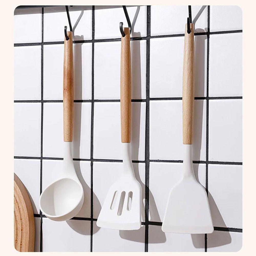 3Pcs/set Beige Cooking Turner Spatula Colander Kitchen Utensils Cookware Pancakes Frying Pan