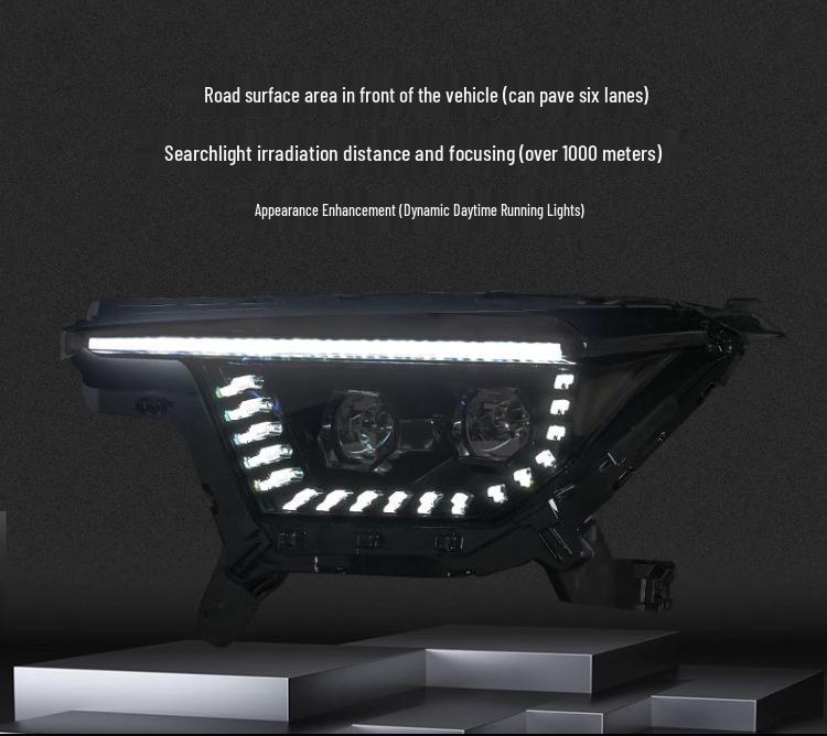 Сборка двойного переднего фонаря Tank 400 Hi4-T Starship - Неразрушающая замена автомобильных фар.