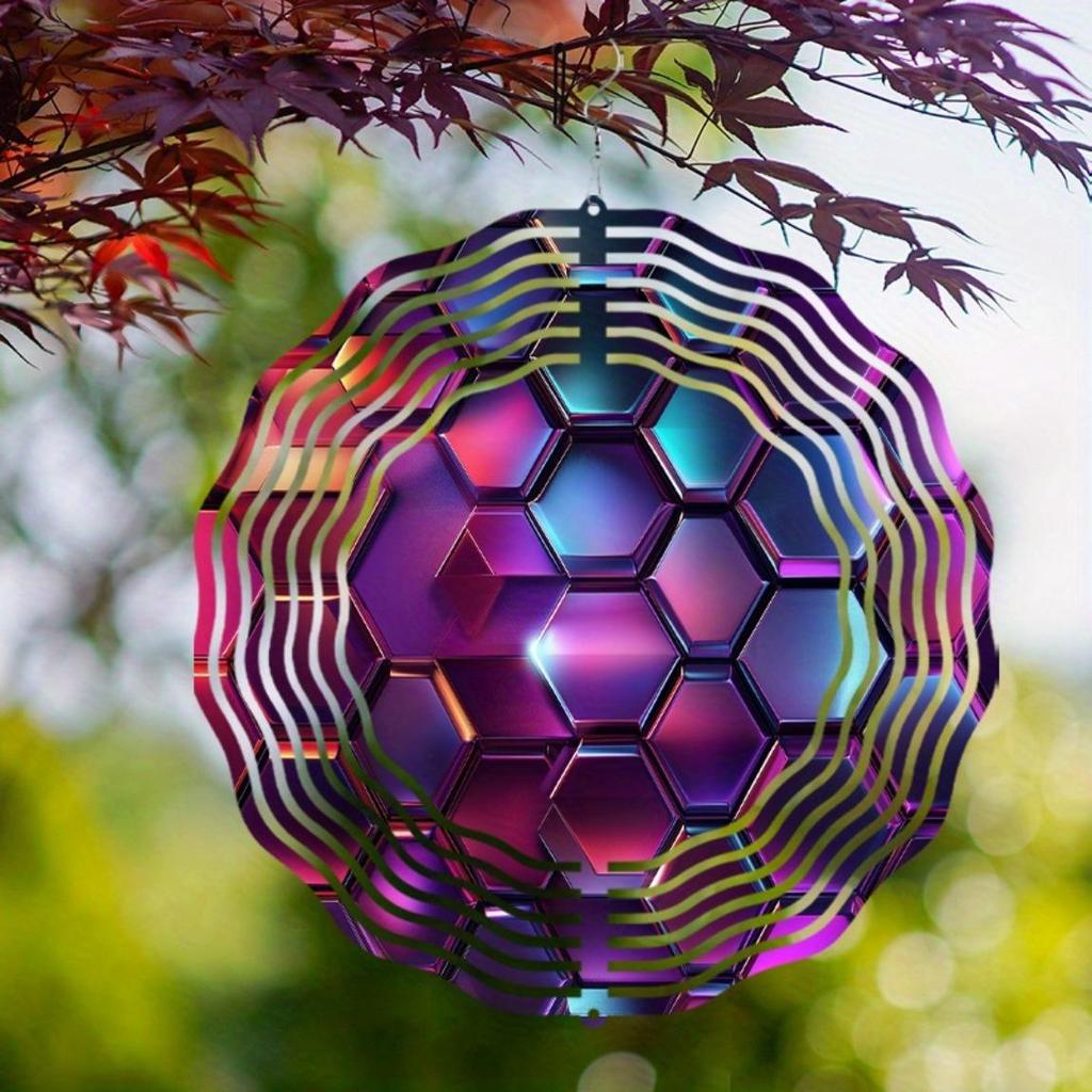 10 Inch Outdoor Wind Chime for Garden Balcony Decor Rotating Hook Elegant Design Perfect Gift for Spring Summer