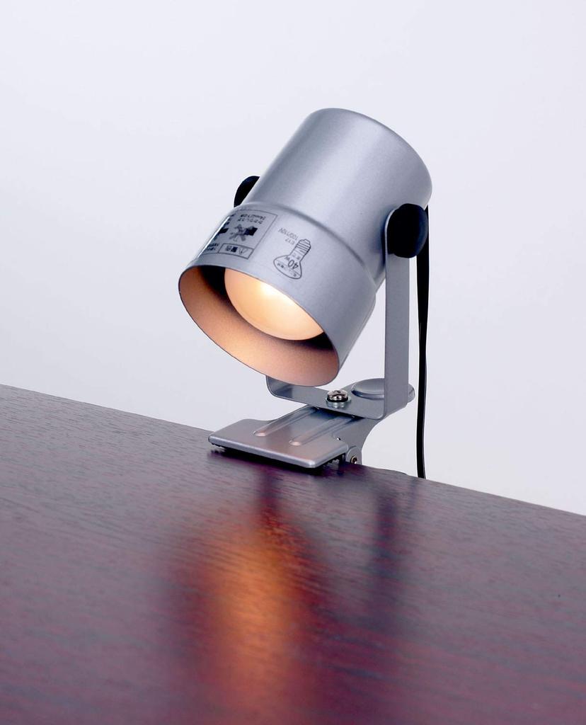 ELPA Clip Light Study Desk Light Indirect Lighting 100V 40W Silver Approx. 1.5m SPOT-CR40(SL)