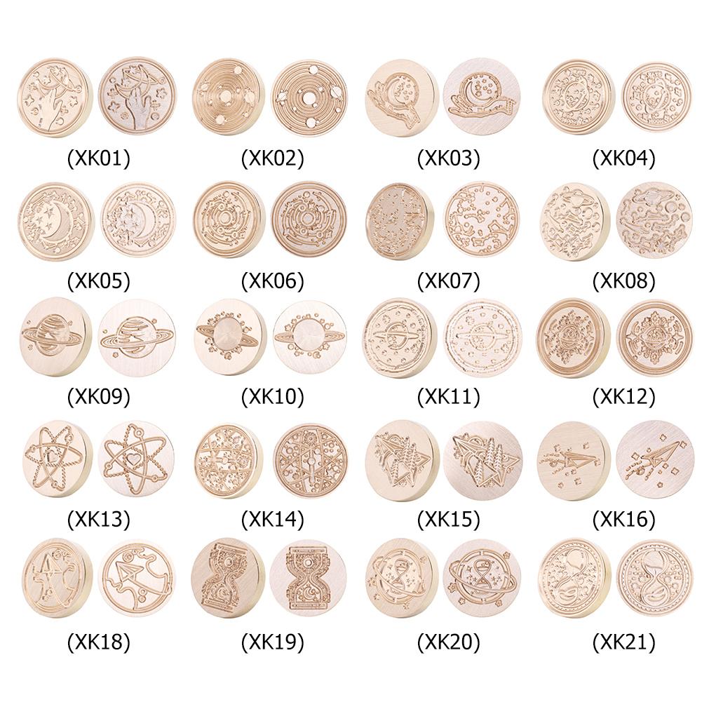 Ретро Звездное небо Печать сургучной головкой Огненная краска для открыток DIY Конверты Марки