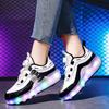 New Runaway Shoes Children and Girls Flying Invisible Shrinkable Boys Deformation Roller Skates with Lights Wheels Shoes