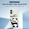 Для iPhone 17 Чехол с принтом панды Прямоугольный край TPU Задняя крышка телефона